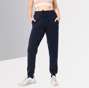 SCOTCH & SODA Women Regular Fit Brand Logo Sweatpants, Navy Blue